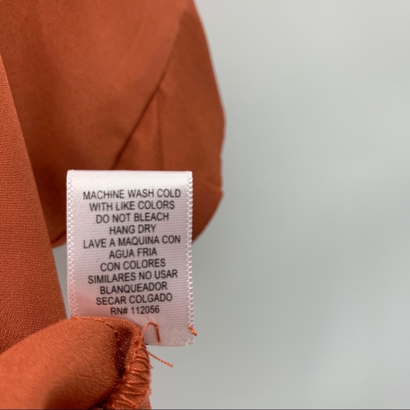 THE ARTE by ZENANA Orange Blouse Shirt - Picture 4 of 5